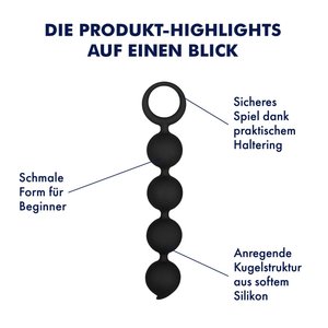 EIS Weiche Silikon-Analkette, 15 cm