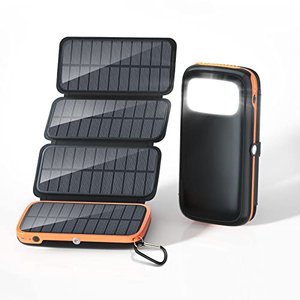 Solar-Powerbank mit 4 Solarpanel