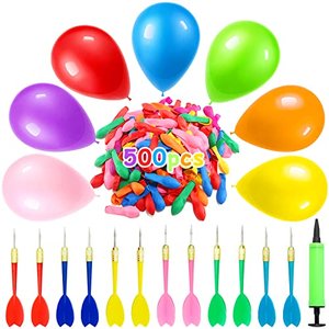 Ballon-Set, 12 Dartpfeile, 500 Ballons, 1 Ballonpump