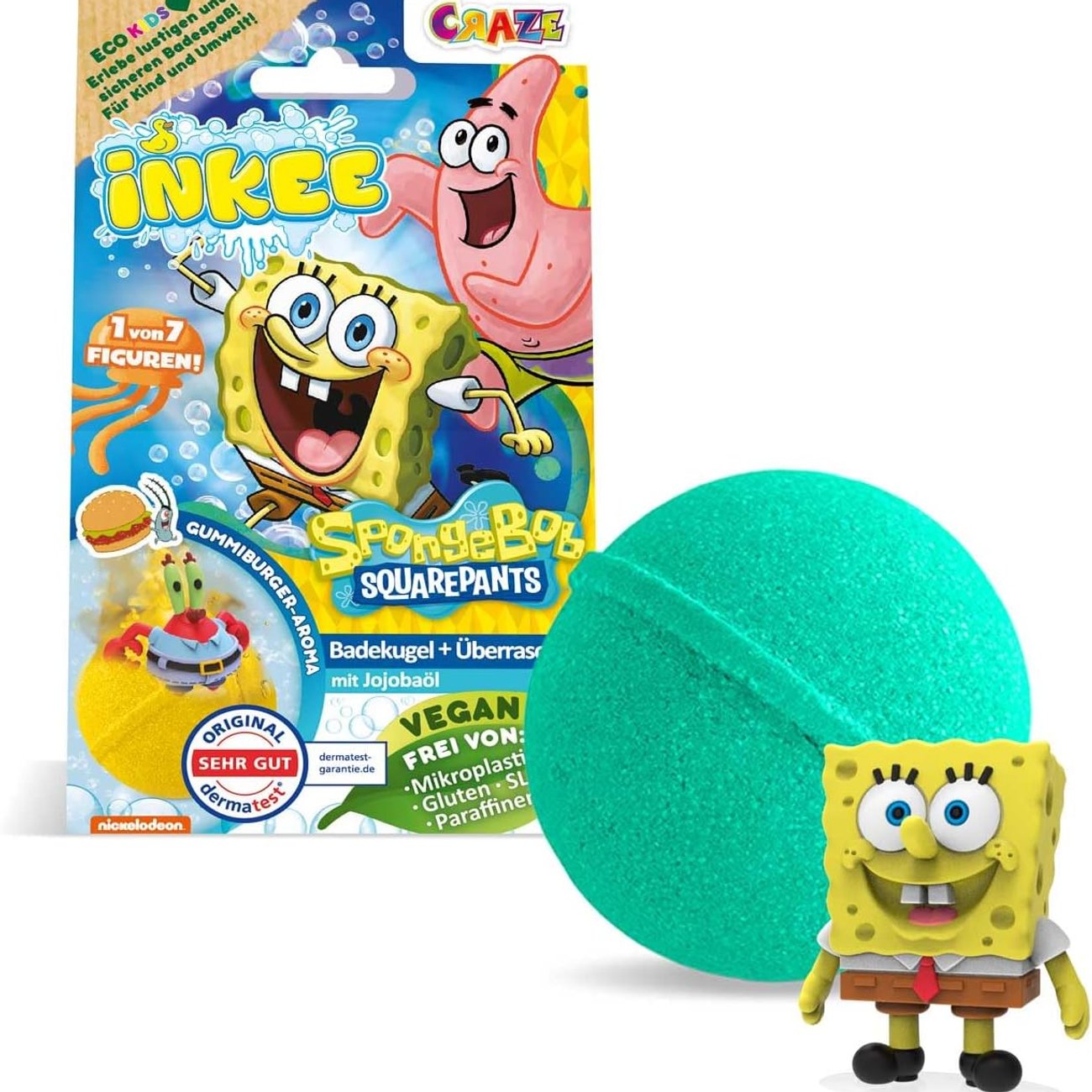 Spongebob-Badebombe mit Überraschung