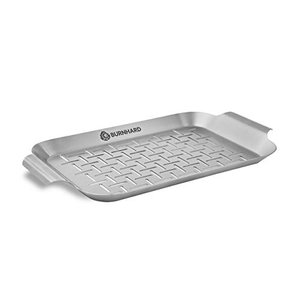 BURNHARD Grillschale 27,5 x 19 x 2 cm aus Edelstahl