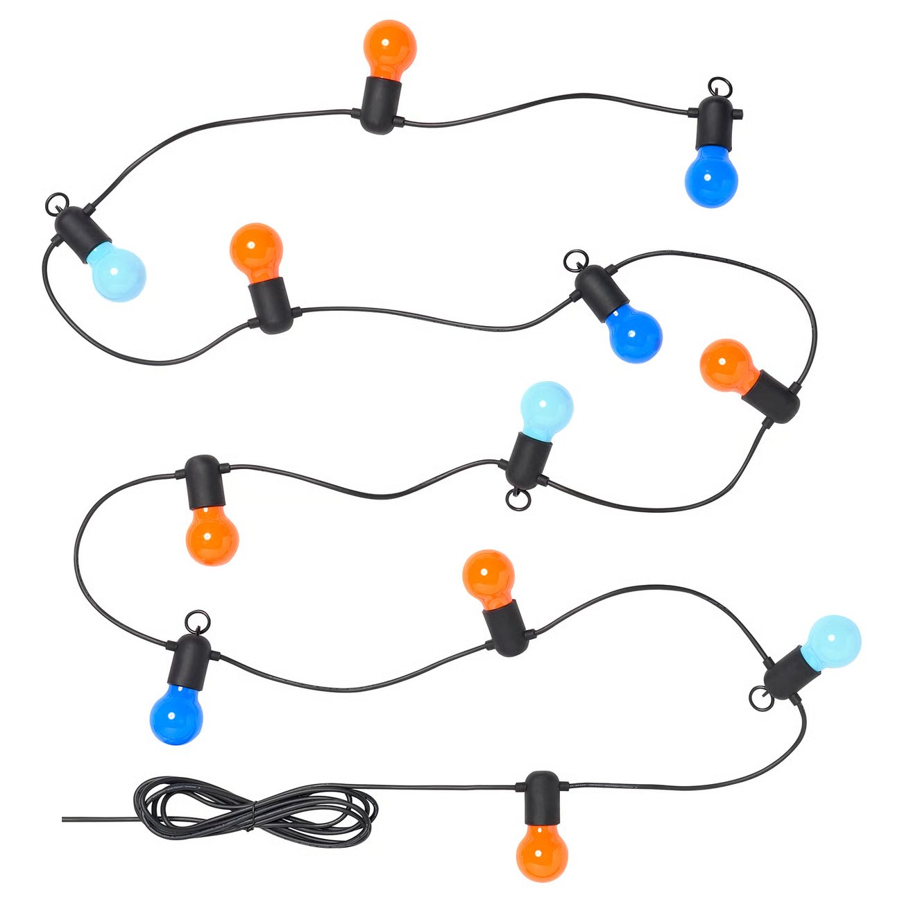 SOLVINDEN Lichterkette (12), LED - für draußen/bunt