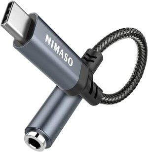 Nimaso - USB-C zu 3,5 mm Klinke - Aux-Adapter zu Kopfhörer - für Smartphones & Co.