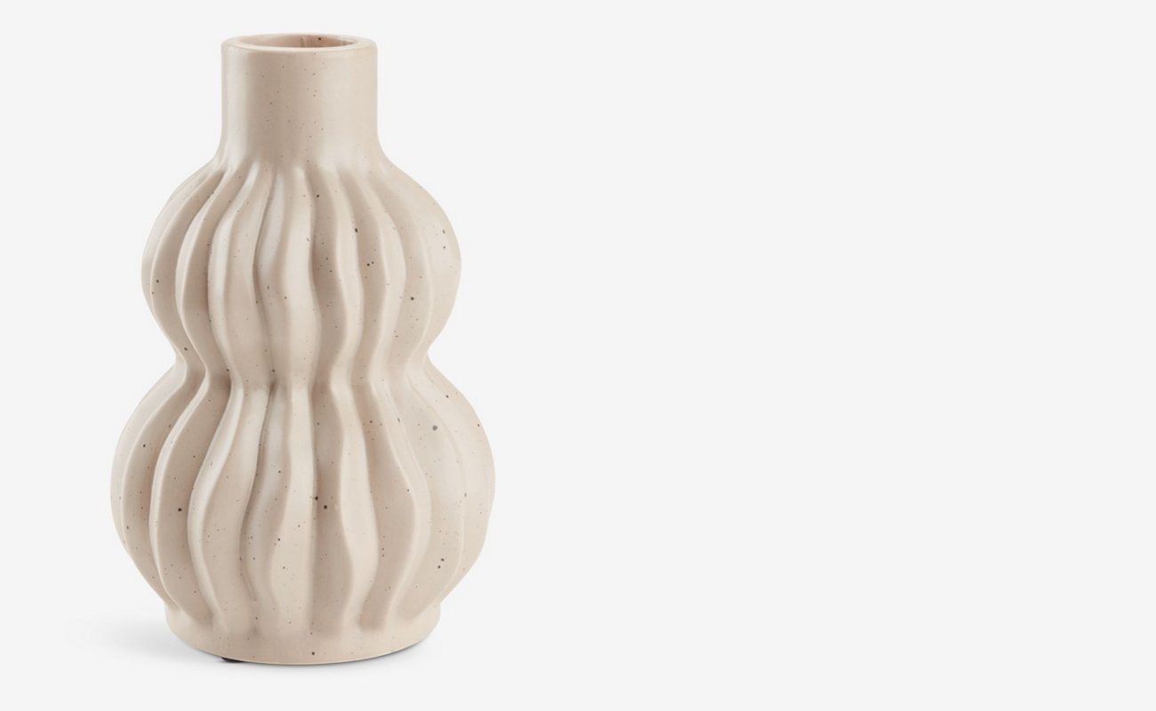 Vase THORE Ø12xH19cm sand