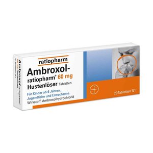 Ambroxol-ratiopharm 60 mg Hustenlöser Tabletten, 20 St Tabletten