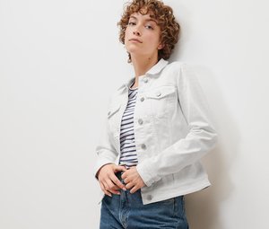 Jeansjacke in Weiß