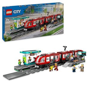 LEGO City Straßenbahn mit Haltestelle