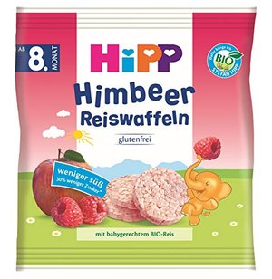 Hipp Bio Himbeer Reiswaffeln, 7er Pack (7 x 30 g)