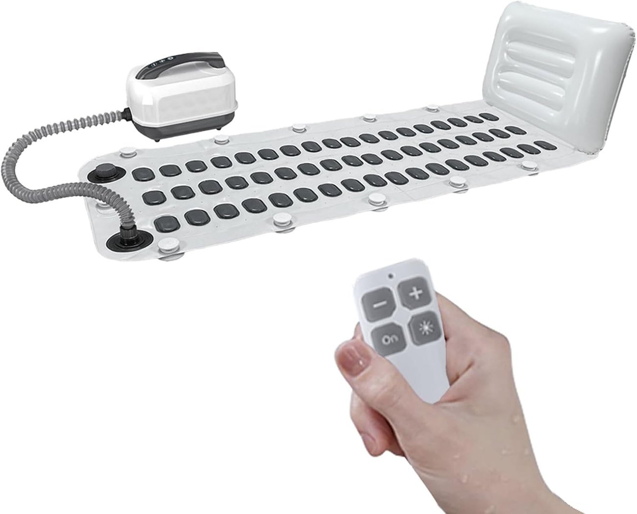 Vitalisierende Sprudelmatte mit Kissen