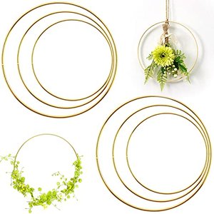 6 Metallringe zum Basteln, 20cm/25cm/30cm
