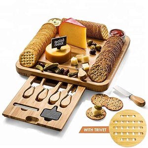 Eco Life Kitchen Premium Käsebrett und Besteck Set