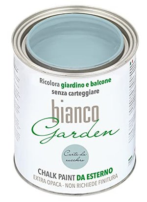 bianco Shabby Extra Beständige Kreidefarbe für den Außenbereich - 1 Liter CARTA DA ZUCCHERO Farbe au