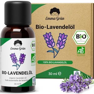 Emma Grün Bio Lavendelöl Ätherisches Öl [100% Naturrein]