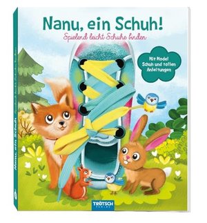 Trötsch Nanu, ein Schuh Schnürsenkelbuch, Übungsbuch