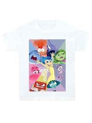 „Alles steht Kopf 2“: T-Shirt für Kinder, weiß
