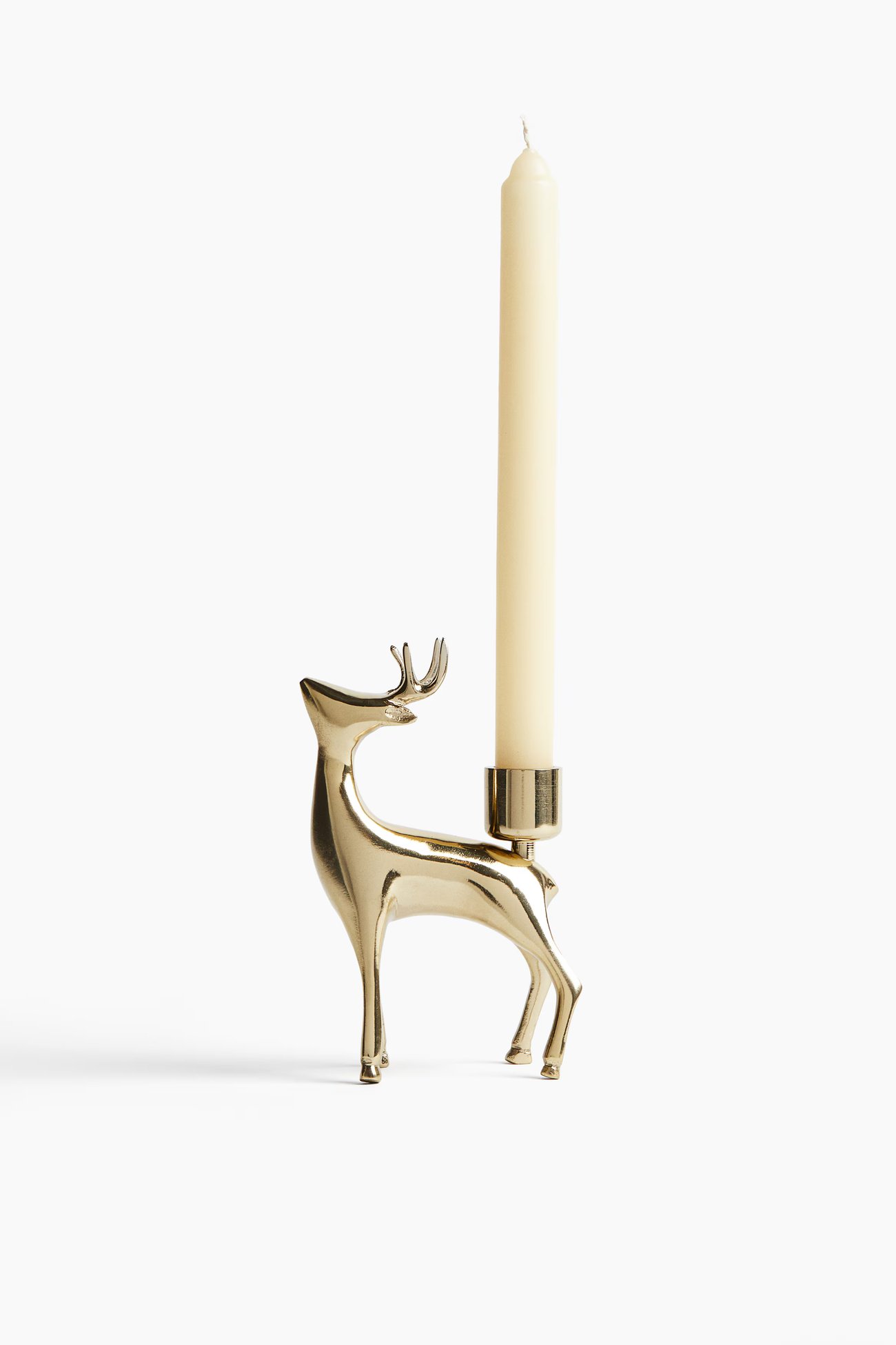 Kerzenhalter in Rentierform - Gold