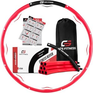 GATE FITNESS Hula Hoop Reifen Erwachsene und Kinder [1,2kg - 1,5kg - 2kg] | 6-8 Segmente