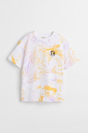 T-Shirt mit Print - Weiß