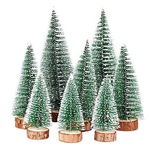 8STK Weihnachtsbaum Mini Künstlich