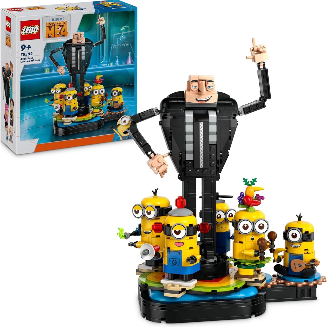 LEGO Minions 4 Gru und die Minions als tanzende Spielzeug-Filmfiguren