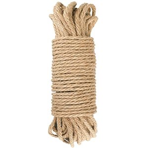 KINGLAKE 6 mm 4-lagig, Natur 20m, Hanfseil