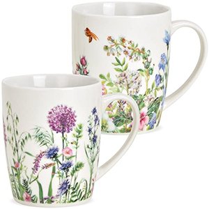 Tassen 2er Set mit Frühling Blumen Motiv