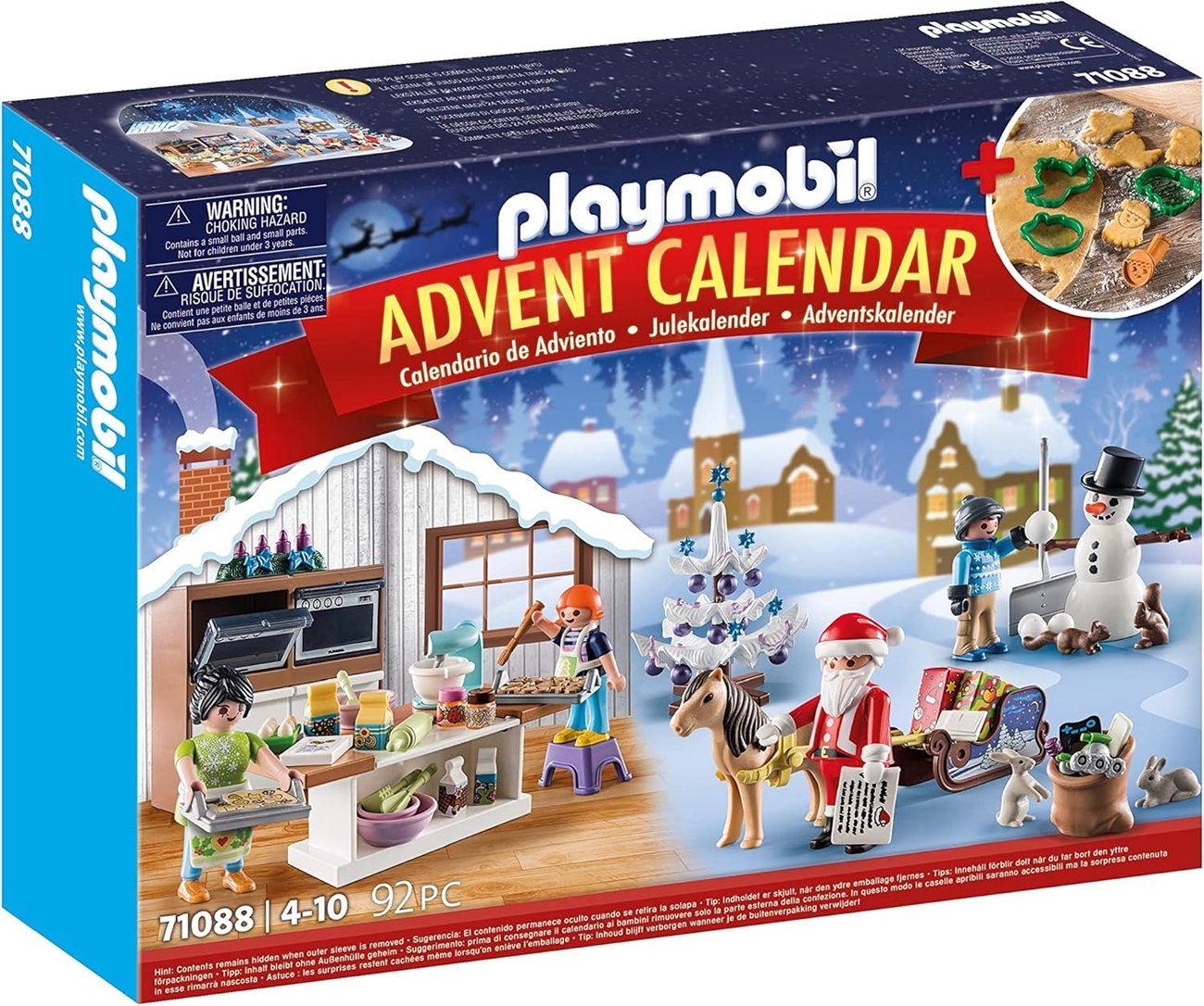 PLAYMOBIL Christmas Adventskalender: Weihnachtsbacken mit Plätzchenformen