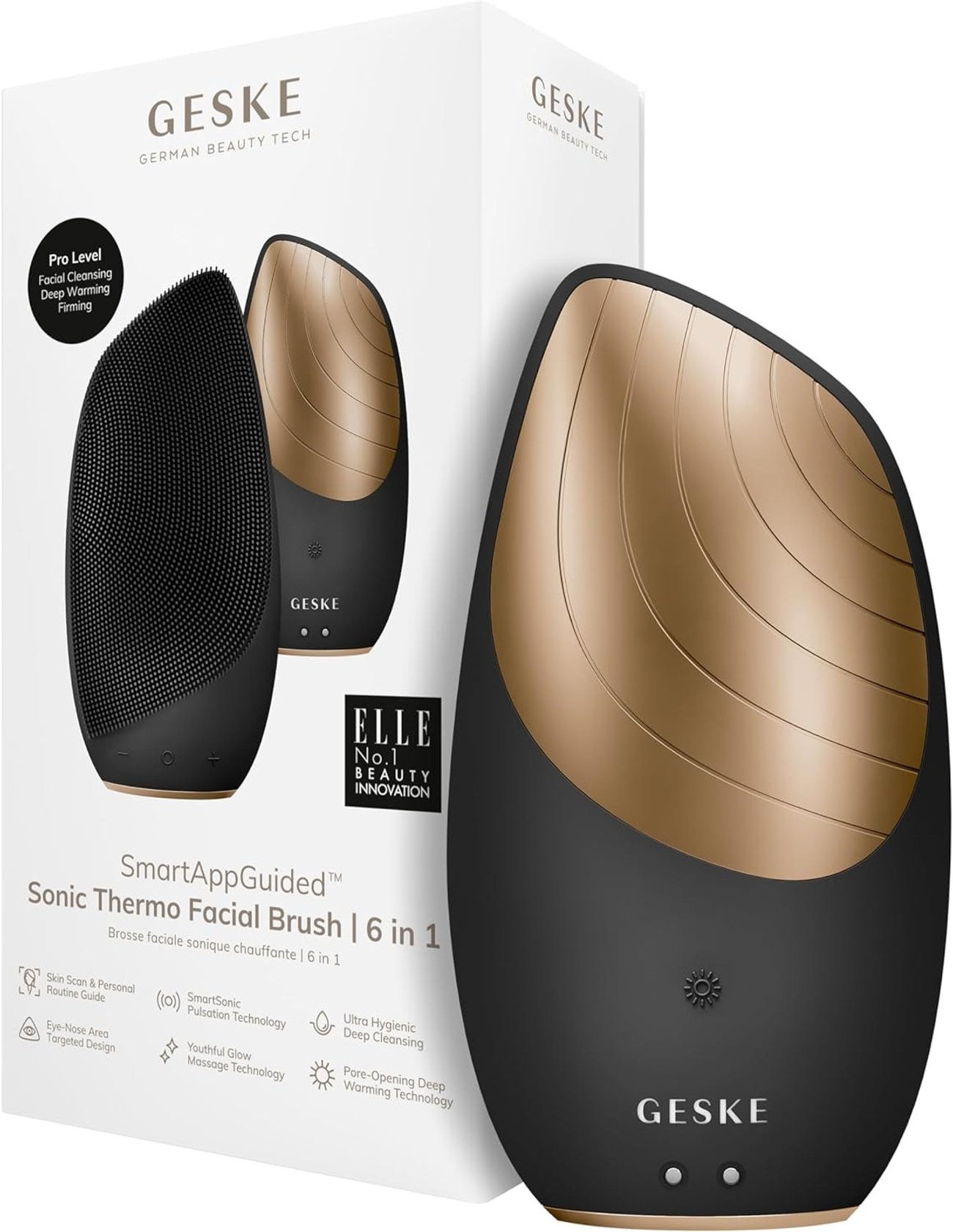 GESKE | SmartAppGuided Sonic Thermo Facial Brush