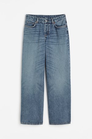 Wide Regular Jeans - Blau - Damen