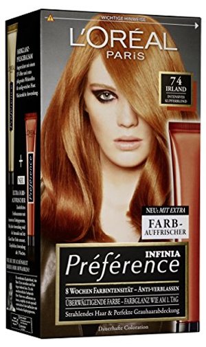 L'Oréal Paris Préférence, 7.4 Kupferblond, 3er Pack