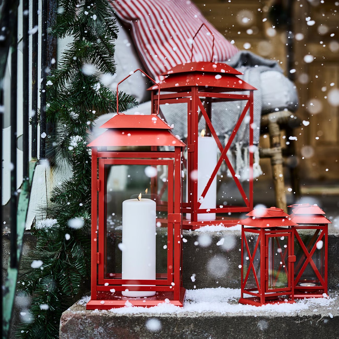 VINTERFINT Laterne für Blockkerze