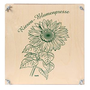 Riesen-Blumenpresse aus Holz