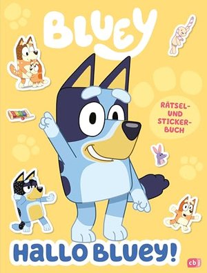 Hallo BLUEY! - Ein lustiges Rätsel- und Stickerbuch: Mit über 40 bunten Stickern (BLUEY – Beschäftig