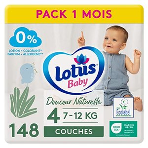 Lotus Baby Douceur Naturelle Windeln, Größe 4 (7-12 kg)