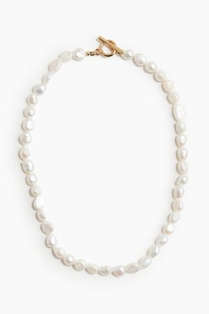 Goldplattierte Perlenkette - H&M
