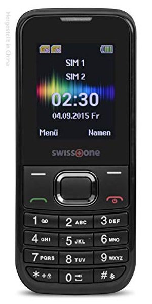 swisstone SC 230 - Dual SIM au Handy (extra großem beleuchtetem Farbdisplay) schwarz