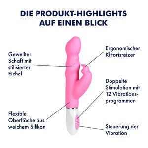 Rabbitvibrator aus Silikon