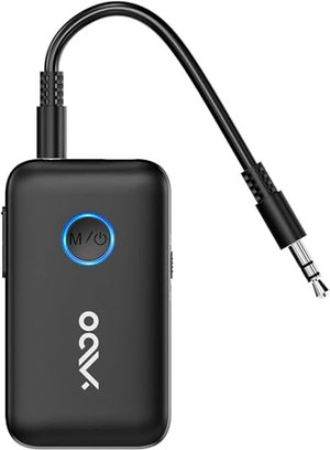 YMOO Bluetooth 5,3 Audio Adapter für TV an 2 Kopfhörer, Aptx 40ms Geringe Latenz Audio Sender Empfän