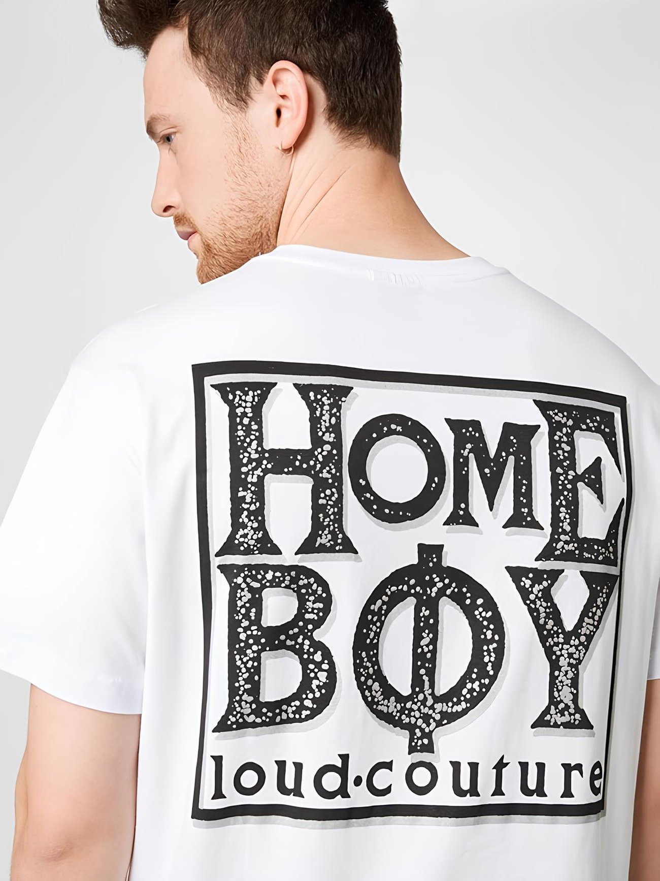 HOMEBOY Herren Shirt Old School schwarz/Offwhite M