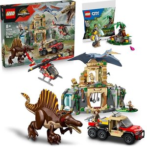 Lego Jurassic World Spinosaurier & Quetzalcoatlus: Hubschrauber-Einsatz