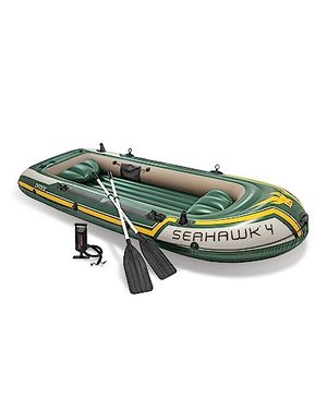 Intex Seahawk 4 Set Schlauchboot - 351 x 145 x 48 cm - 4-teilig - Grün