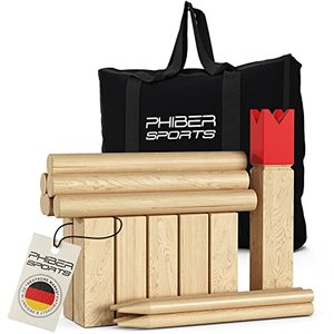 Kubb Wikinger Spiel aus Holz in Premium Qualität