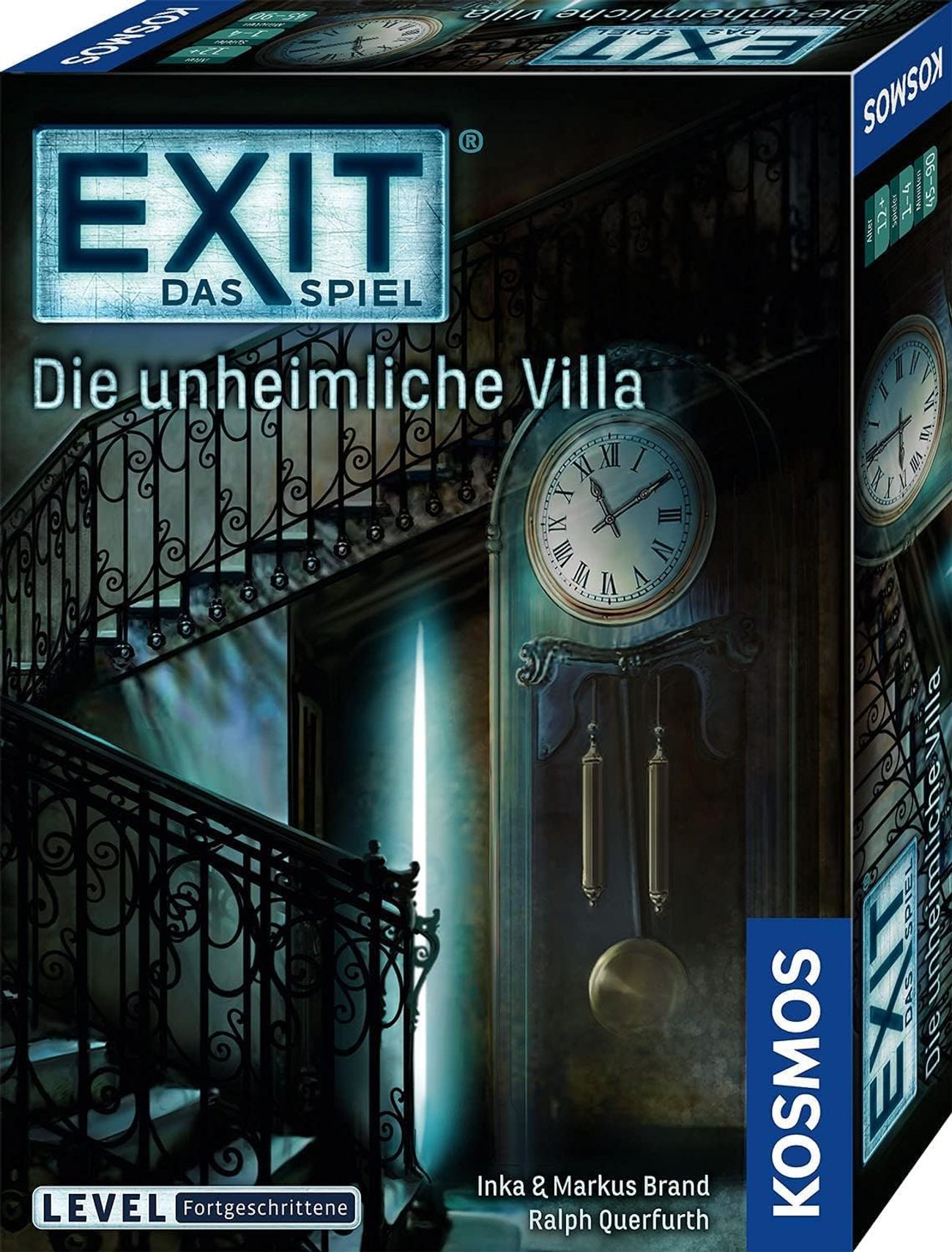 KOSMOS 694036 EXIT - Das Spiel - Die unheimliche Villa, Level: Fortgeschrittene, Escape Room Spiel, 