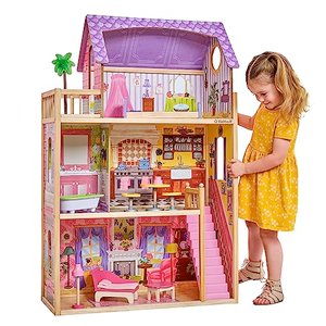 KidKraft Puppenhaus Kayla aus Holz mit Möbeln und Zubehör