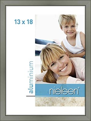Nielsen Aluminium Bilderrahmen Classic, 13x18 cm, Platin