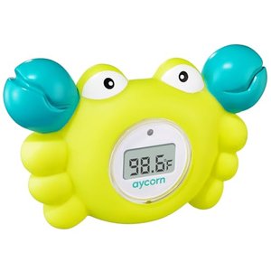 AYCORN Digitales Thermometer für Bad und Babyzimmer mit LED