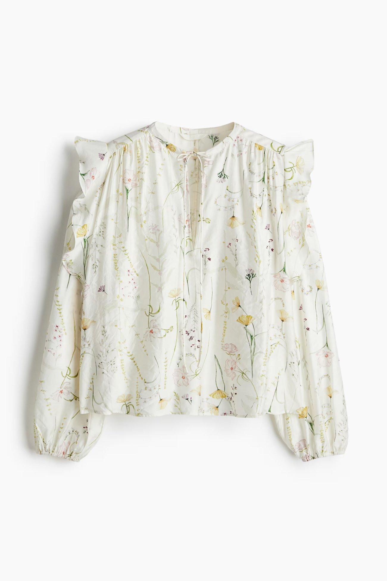 Bluse mit Volants