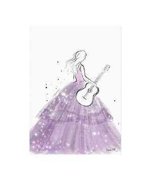 Limitierter Kunstdruck Gown & Guitar Kera Till DIN-A3