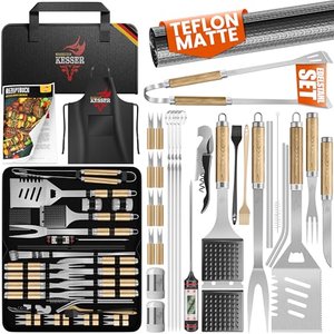KESSER Grillbesteck Set Grillzubehör aus rostfreiem Edelstahl