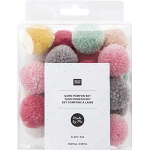Pompon-Set - Pastell Mix